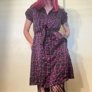 Button Up Tie Dress